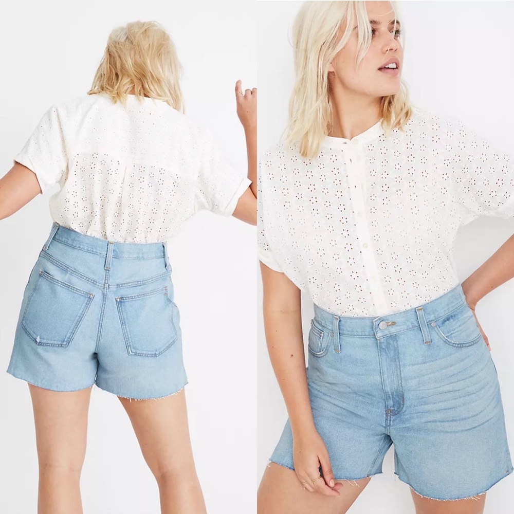 Madewell High Waisted Denim Shorts